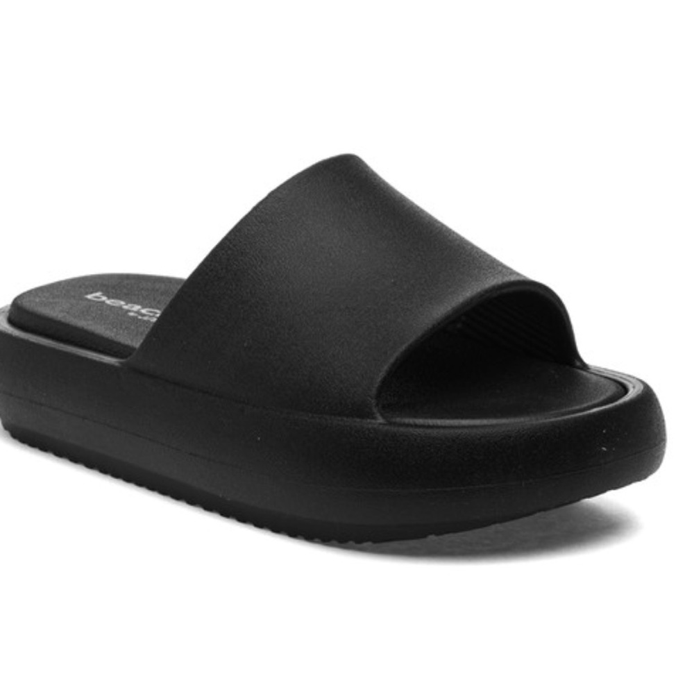 J/SLIDES SQUISH Black EVA Platform Slides Size 10.5 or 11